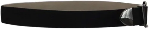 Vista 3 de INC Cinturón de gamuza con hebilla doble limpia Olive