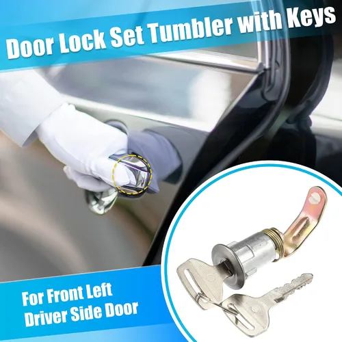 Vista 3 de X AUTOHAUX 1 juego de cilindros de cerradura de puerta con llaves para Toyota Land Cruiser 1975 1976 1977 1978 1979 1980 1981 1982 1983 6 cilindros