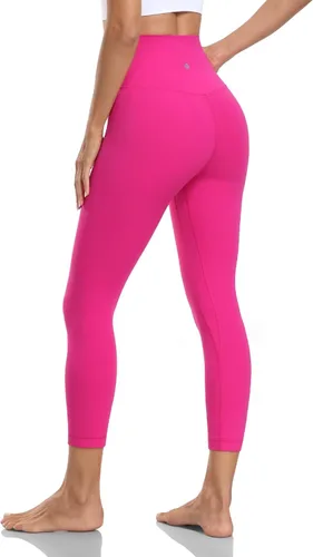 Vista 2 de HeyNuts Yoga Pro - Leggings capri de yoga para mujer, cintura alta, para entrenamiento, atléticos, de compresión, pantalones de yoga de 21 pulgadas