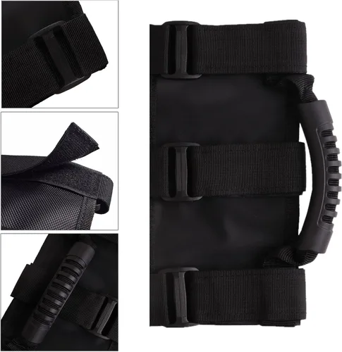 Vista 2 de KAFEEK Mango de barra antivuelco compatible con Jeep Wrangler TJ YJ JK (paquete de 2)
