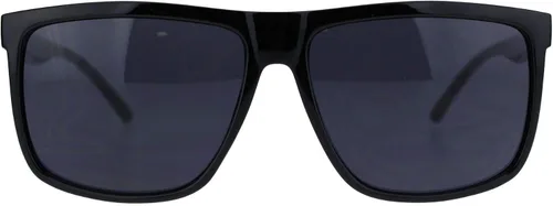 Vista 2 de Juicy Orange Dark Black Lens Gafas de sol para hombre Marco cuadrado clásico Negro