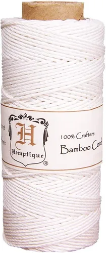 Vista 6 de Carrete de cuerda de bambú 20lb 205'-Negro