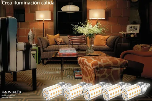 Vista 6 de Bombillas LED E12 10W Bombilla de maíz LED 100W equivalente 1000 lúmenes 3000K blanco cálido no regulable Bombillas LED para candelabro Paquete de 5
