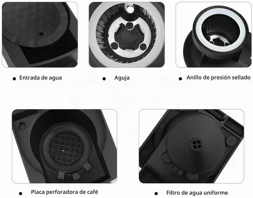 Vista 5 de Convertidor para máquina Dolce Gusto para preparar cápsulas de café Nespre**so, adaptador de Dolce Gusto a Nespre**so Compatible con: Dolce Gusto
