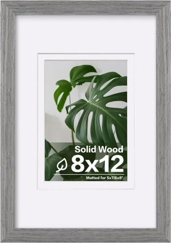 Vista 131 de Egofine - Portarretratos de 4 x 6 pulgadas, de madera maciza con plexiglás, para fotos de 3.5 x 5 con paspartú o de 4 x 6 sin paspartú, para colocar