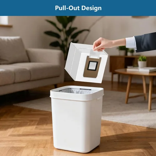 Vista 4 de WAIKAS Paquete de 6 bolsas de polvo E25 E28 para aspiradoras Eufy E28 Omni, E25 Omni y E20, accesorios de repuesto de gran capacidad