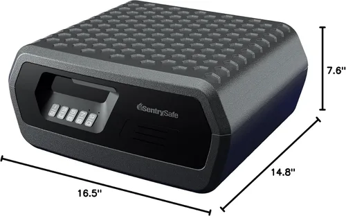 Vista 5 de SentrySafe Caja de seguridad ignífuga e impermeable con cerradura de teclado digital, caja de seguridad para documentos y joyas, 0.36 pies cúbicos