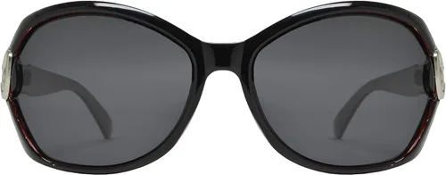 Vista 2 de Gafas de sol polarizadas de mariposa ovales con patillas de metal