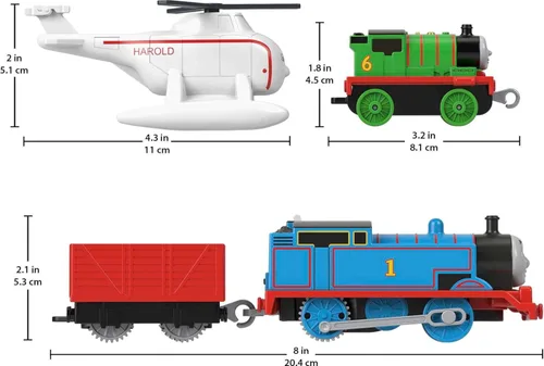 Vista 5 de Thomas & Friends - Juego de supertorre con trenes motorizados, grúas y pistas para niños de preescolar, a partir de 3 años