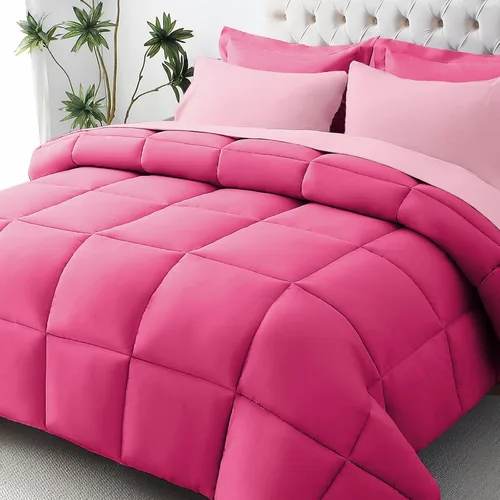 Vista 10 de JOLLYVOGUE Juego de edredón individual XL, cama ultrasuave en una bolsa, tamaño individual XL, 5 piezas, juego de ropa de cama certificado Oeko-TEX