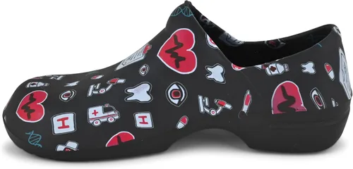 Vista 5 de Comfort Trends Zuecos para mujer, zapatos de enfermera, zuecos de jardín