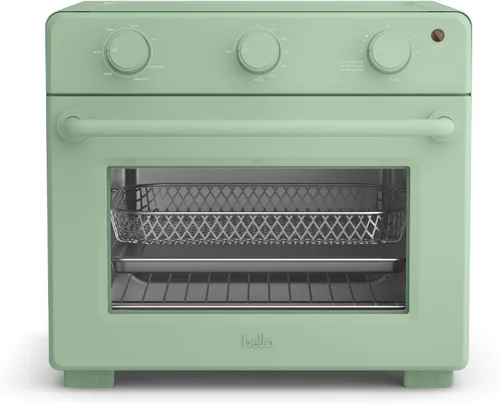 Vista 10 de bella Horno tostador Air Fry, 7 opciones de cocción preestablecidas, bandejas revestidas EverGood aptas para lavavajillas incluidas, apagado