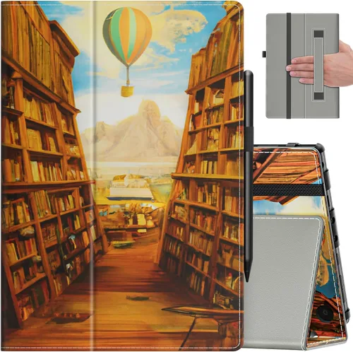 Vista 27 de VORI Funda para tableta Amazon Kindle Fire HD 10 (13ª/11ª generación 2023/2021) y Fire HD 10 Plus – Funda plegable delgada con función