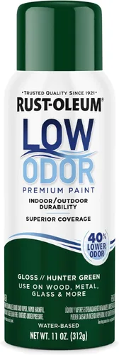 Vista 43 de Rust-Oleum - Pintura en aerosol prémium de bajo olor, gris ancla brillante Olor 40% menor que las pinturas en aerosol tradicionales, durabilidad