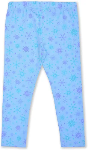 Vista 7 de Disney Frozen Elsa and Anna - Conjunto de sudadera con capucha, camiseta y leggings con cremallera para niñas pequeñas y pequeñas, color azulblanco