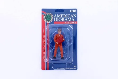 Vista 4 de American Diorama Figura de Mechanic Dan, naranja 23792OR - Figura de escala 1/18 - Accesorio de diorama