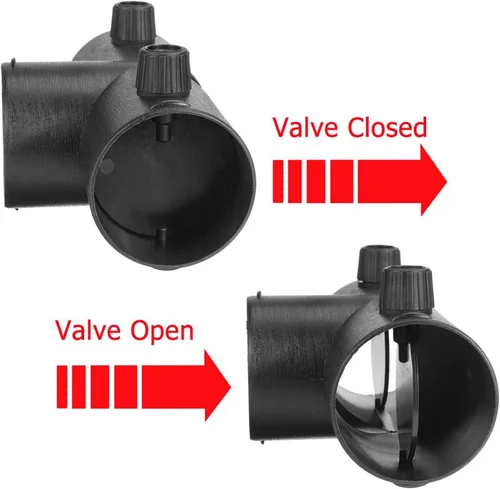 Vista 4 de Conector de conducto de calentador diésel, calentador de estacionamiento, manguera de tubería, conector de ventilación con solapa de válvula