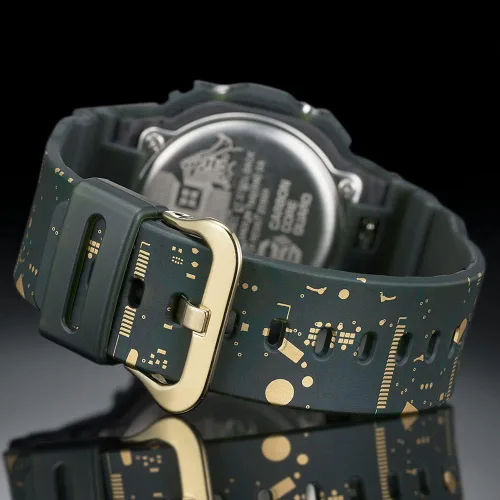 Vista 3 de Casio G-Shock - Reloj de cuarzo para hombre con correa de plástico color verde 24 modelo DWE-5600CC-3ER