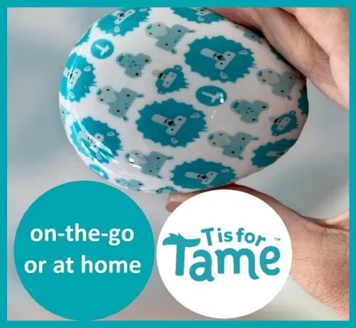 Vista 3 de T is for Tame Cepillo desenredante para niños pequeños y niños, mini cepillo desenredante domina nudos sin lágrimas o rabietas
