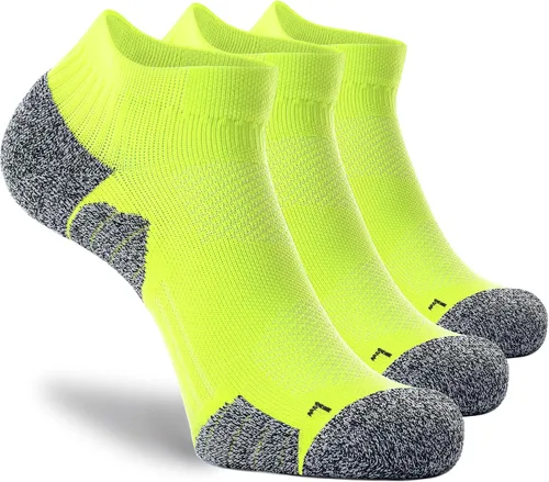 Vista 37 de CWVLC - Calcetines deportivos, hasta el tobillo, de compresión, acolchados, unisex, paquete variado
