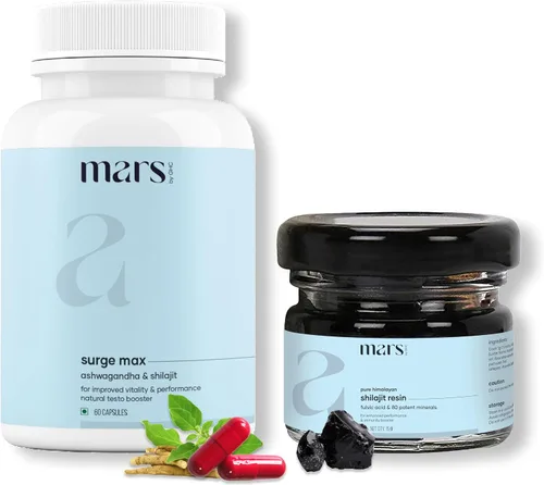 Vista 8 de Mars Performance Combo – Resina Shilajit & Surge Max (60 cápsulas) Good Health Company, paquete de 1