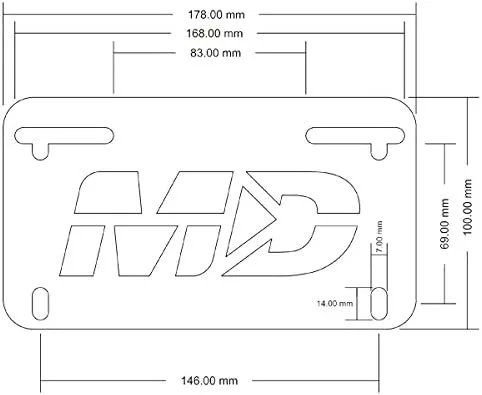 Vista 7 de Kit eliminador de guardabarros para Ducati Monster 797 797+ 2017-2020