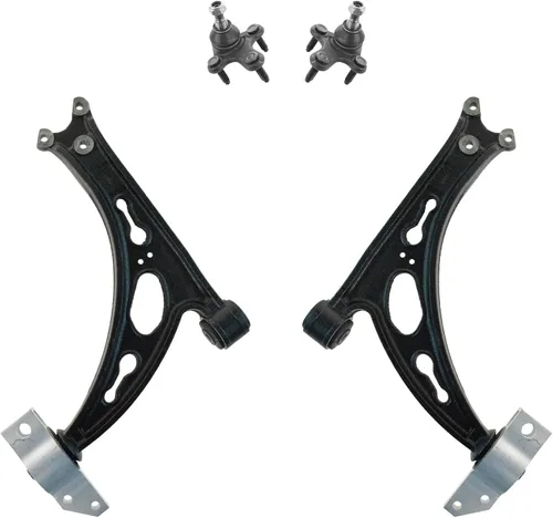 Vista 17 de TRQ Brazo de control superior e inferior del lado del conductor y del pasajero con juego de rótulas compatible con Chevrolet GMC 89-02