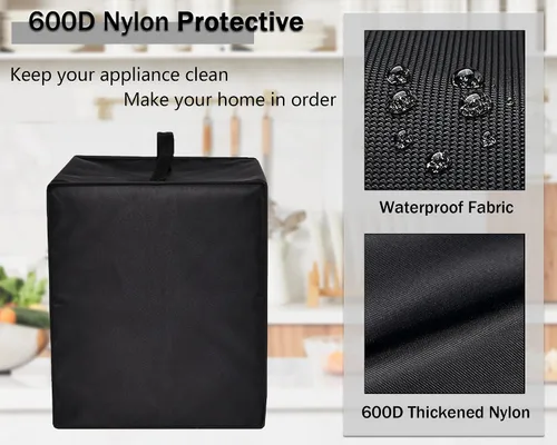Vista 4 de Funda para freidora de aire, resistente al calor, tela de nailon impermeable, funda protectora contra el polvo para freidora de aire Ninja AF101 4