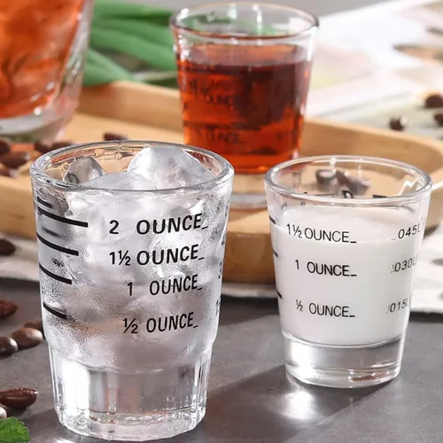 Vista 4 de Vasos de chupito, vaso medidor, líquido pesado, copa de vino, vaso de chupito de expreso, 1.5 onzas/1.5 fl oz (paquete de 0.1 - 1.5 fl oz)