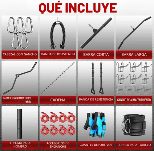 Vista 9 de XGSW Smith Machine Gimnasio en casa, jaula de potencia multifunción con sistema cruzado de cable de polea doble, estante para sentadillas
