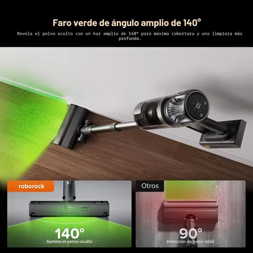 Vista 5 de Roborock H60 Hub Ultra Aspiradora Inalámbrica con Estación de Vaciado Automático, Aspiradora de Mano con Succión Mejorada de 210AW para el Hogar