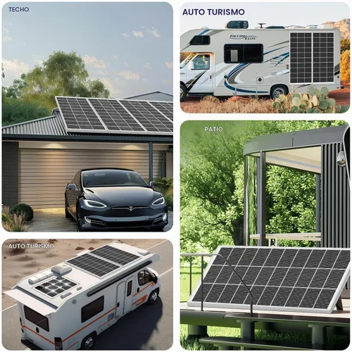 Vista 5 de Kit de panel solar de 400 vatios con alta eficiencia monocristalino de 200 W, 2 paneles solares para caravanas y controlador de carga MPPT de 30 A