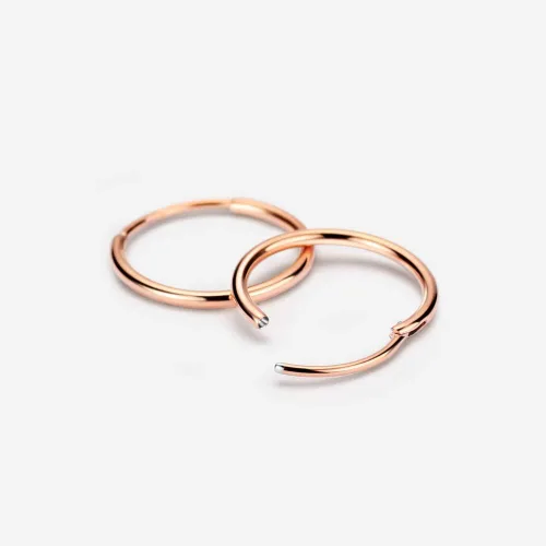 Vista 17 de FANSING Aretes de aro para mujer, aretes de aro de cartílago de moda, aretes de acero quirúrgico para hombre