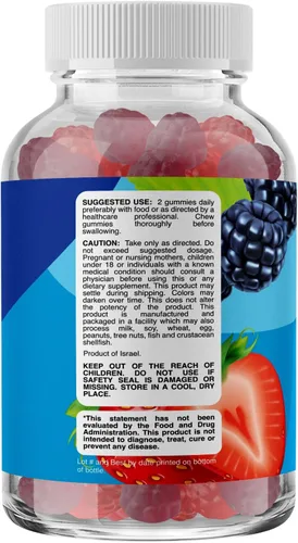 Vista 8 de Gomitas avanzadas de fibra para adultos, suplemento de raíz de achicoria con soporte prebiótico y aceite de coco para la salud intestinal
