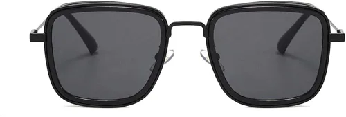 Vista 2 de Kabir Singh Steam punk gafas cuadradas aviador gafas UV400
