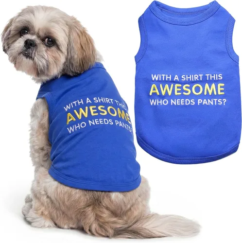 Vista 15 de Camiseta para perro Parisian Pet con palabras bordadas "Es mi cumpleaños" - Camiseta sin mangas para cumpleaños de perro - Chaleco ligero