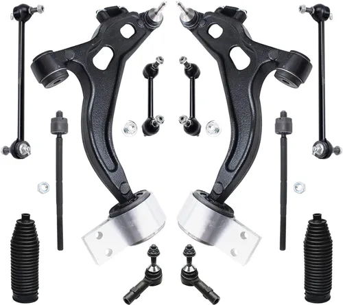 Vista 12 de Detroit Axle - Kit de extremo delantero para Hyundai Sonata XG350 XG300 Kia Optima, 2 brazos de control superiores con juntas de bola, 2 brazos