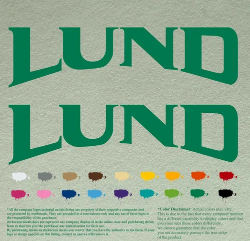 Vista 13 de Pair Lund - Calcomanías de vinilo de repuesto compatibles con lancha, motor fuera de borda, juego de 2 (12 pulgadas, negro 070)