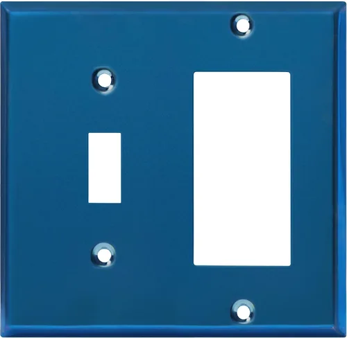 Vista 11 de ENERLITES - Placa de pared combinada para interruptor de palanca y enchufe decorativo, cubierta de acero inoxidable 201, resistente a la corrosión