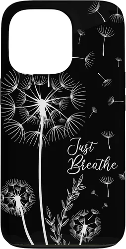 Vista 10 de Lindo diseño de tatuaje de diente de león flechas respiración patrón caso para iPhone 17
