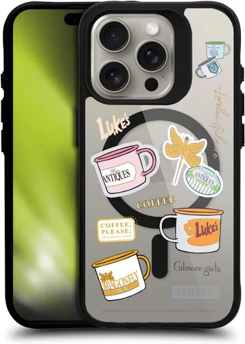 Vista 25 de Head Case Designs Gilmore - Funda negra a prueba de golpes con diseño de dibujos animados para niñas con licencia