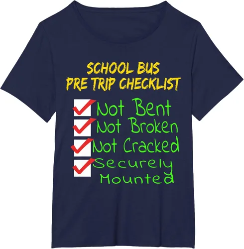 Vista 15 de Camiseta de camionero para conductor de autobús escolar CDL, Negro, S