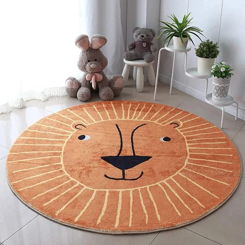 Vista 8 de LIULA Alfombra redonda para sala de juegos para niños, alfombra suave del alfabeto para dormitorio, colección de juegos, alfombra de aprendizaje