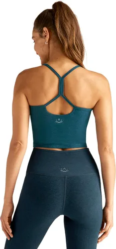 Vista 3 de Beyond Yoga Camiseta sin mangas de espalda cruzada delgada Spacedye para mujer