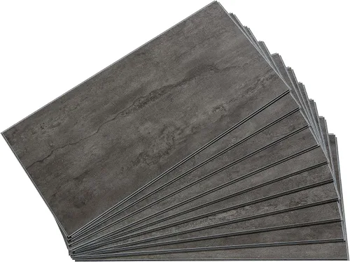 Vista 50 de Palisade Azulejos de vinilo entrelazados impermeables para pared/salpicadero para cocina o baño en mármol español (muestra de 4.5x11 pulgadas)