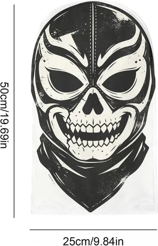 Vista 8 de Pasamontañas de calavera del Día de los Muertos, máscara de cara completa, máscara de esqueleto de malla transpirable fina y transpirable, máscara