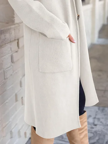 Vista 7 de ANRABESS - Cárdigan largo para mujer, suéter de tamaño extragrande con parte frontal abierta, abrigo de punto 2024, prendas de moda de otoño