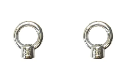 Vista 5 de Tuerca de ojo de elevación de acero inoxidable 316 1/2 pulgada UNC grado marino (1/2 pulgada - 2 PK)