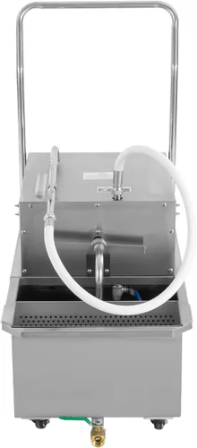 Vista 3 de máquina móvil del filtro de aceite del restaurante 55L, sistema