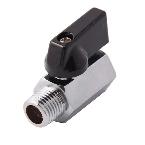 Vista 7 de Válvula de bola de latón mini NPT hembra x macho de 1/2